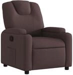 vidaXL Relaxsessel Dunkelbraun Stoff