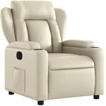 vidaXL Relaxsessel Creme Kunstleder