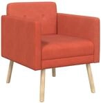 vidaXL Akzentstuhl Rot-Orange Cordstoff | Dieses atmungsaktive Material bietet...