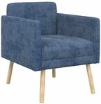 vidaXL Akzentstuhl Blau Chenille-Stoff | Dieser Dekosessel besteht aus...