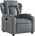 vidaXL Relaxsessel Grau Kunstleder