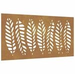 vidaXL Garten-Wanddeko 105x55 cm Cortenstahl Blatt-Design