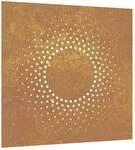 vidaXL Garten-Wanddeko 55x55 cm Cortenstahl Sonne-Design