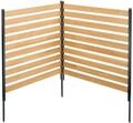 VEVOR Sichtschutzzaun Holz, 1100x982 mm, 2-Paneele-Gartenzaun f&uuml;r Klimaanlagen,