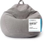 Lumaland Sitzsack Comfort Line | Indoor Beanbag 100x120x50cm mit mehr als 2,4 Mio.