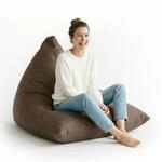 Lumaland Gaming Sitzsack & Bodenkissen | XXL Beanbag in Triangle Form | 150x100x100cm