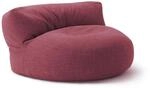 Lumaland Sitzsack Lounge | Sofa-Sitzsack 90 x 50 cm mit R&uuml;ckenlehne | Flexibler