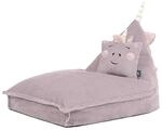 Icon Luna Einhorn Cord Sitzsack Kinder mit F&uuml;llung, Lila | In Deutschland