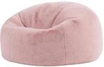 Icon Kingston Kunstfell Flauschig Sitzsack mit F&uuml;llung, Rosa | In Deutschland