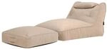 Icon Nova Outdoor Sitzsack Sessel und Hocker mit F&uuml;llung, Beige | In...