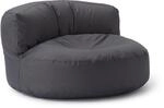 Lumaland Sitzsack Lounge | Sofa-Sitzsack 90 x 50 cm mit R&uuml;ckenlehne | Indoor &