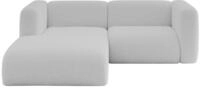 ALTDECOR Ecksofa in L-Form MIRA-L1 227x179x89 - Hellgrau | Corner Sofa Bett...