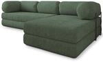 Masseno Schaumstoff-Ecksofas KELI mit Metallgestell, Modulares Schlafsofa aus
