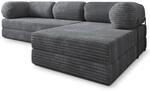 Masseno Schaumstoff-Ecksofas ETERA mit Metallgestell, Modulares Schlafsofa aus