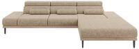 ALTDECOR Elektrisches Ecksofa L-Form Mona 316x205x85 - Braun | Corner Sofa Bett