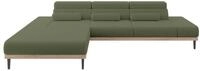 ALTDECOR Elektrisches Ecksofa L-Form Mona 316x205x85 - Gr&uuml;n | Corner Sofa Bett
