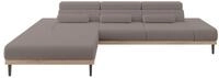 ALTDECOR Elektrisches Ecksofa L-Form Mona 316x205x85 - Braun | Corner Sofa Bett