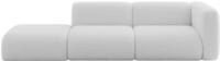 ALTDECOR Sofa Couchsofa MIRA-S3 296x89x70 - Hellgrau | Corner Sofa Bett Eckcouch