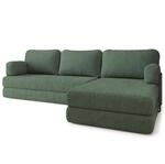 Masseno Schaumstoff-Ecksofas LEA mit Metallgestell, Modulares Schlafsofa aus