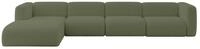 ALTDECOR Ecksofa in L-Form MIRA-L3 409x179x70 - Gr&uuml;n | Corner Sofa Bett...