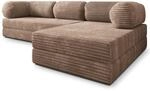 Masseno Schaumstoff-Ecksofas ETERA mit Schlaffunktion, Modulares Schlafsofa aus