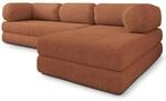 Masseno Schaumstoff-Ecksofas KELI mit Schlaffunktion, Modulares Schlafsofa aus