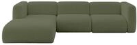 ALTDECOR Ecksofa in L-Form MIRA-L2 318x179x89 - Gr&uuml;n | Corner Sofa Bett...