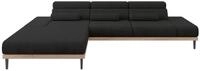 ALTDECOR Elektrisches Ecksofa L-Form Mona 316x205x85 - Schwarz | Corner Sofa...