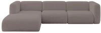 ALTDECOR Ecksofa in L-Form MIRA-L2 318x179x89 - Braun | Corner Sofa Bett...