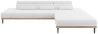 ALTDECOR Elektrisches Ecksofa L-Form Mona 316x205x85 - Wei&szlig; | Corner Sofa Bett