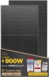 Solakon Solarpanel 450W, Bifazial Glas-Glas N-Type Solarmodul, 40v...