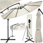 tillvex&reg; Sonnenschirm &Oslash; 300/350 cm Ampelschirm mit Abdeckung & Kurbel 