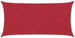 vidaXL Sonnensegel 2 x 6 m HDPE Rechteckig Rot