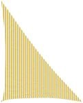 vidaXL Sonnensegel 4 x 5 x 6,8 m HDPE Dreieckig Gelb und Wei&szlig;