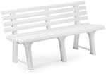 Au&szlig;enbank, Made in Italy, 145x49x74 cm, Farbe Wei&szlig;