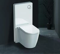 Wei&szlig;glas Sanit&auml;rmodul f&uuml;r Stand-WC inkl. Bet&auml;tigungsplatte