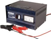 Ferm Batterieladeger&auml;t 6/12V - Mit Startfunktion und EIN Set Batteriepolklemmen