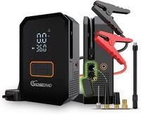 SachsenRAD Starthilfe Powerbank f&uuml;r PKW mit 150PSI Luftkompressor - 12V Autobatterie