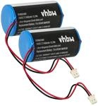 vhbw 2x Batterie kompatibel mit Visonic MC-S730 | MC-S730AC, MC-S710, MC-S720