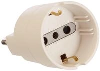 Bticino 284355 Schuko Adapter mit Stecker 16 A