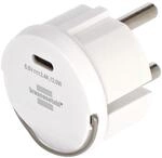 Brennenstuhl USB C Steckdosenadapter | USB Ladeger&auml;t zum Einstecken in ein