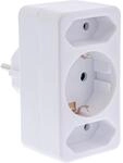 InLine Steckdosenadapter mit Ber&uuml;hrungsschutz, 2x Euro + 1x...