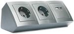 MC POWER Steckdosenblock Unterbausteckdosen | Flair | Ecksteckdose 2-fach...