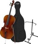 Classic Cantabile Student 4/4 Cello Set mit Bogen, Tasche und St&auml;nder |...