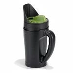 Relaxdays Handstreuer, f&uuml;r 2,5 l Streugut, 3-stufig einstellbare Streumenge 6&ndash;30