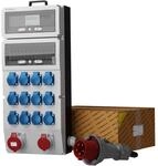 Doktorvolt Baustromverteiler, Stromverteiler eXT-S/FI 32A 16A 12x230V mit