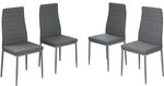 Vicco Esszimmerstuhl Grand, Grau, 42.5 x 48 cm | 4er Set, zur Verwendung als