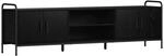 vidaXL TV-Schrank 167,5 x 33 x 50 cm Schwarz Eichen-Optik | Klare Linien und