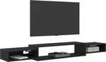 vidaXL Wandmontierter TV-Schrank Wandhalterung Schwarze Eiche