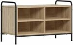 vidaXL TV-Schrank 140 x 39,5 x 50 cm Sonoma-Eiche Holzwerkstoff | Klare Linien...